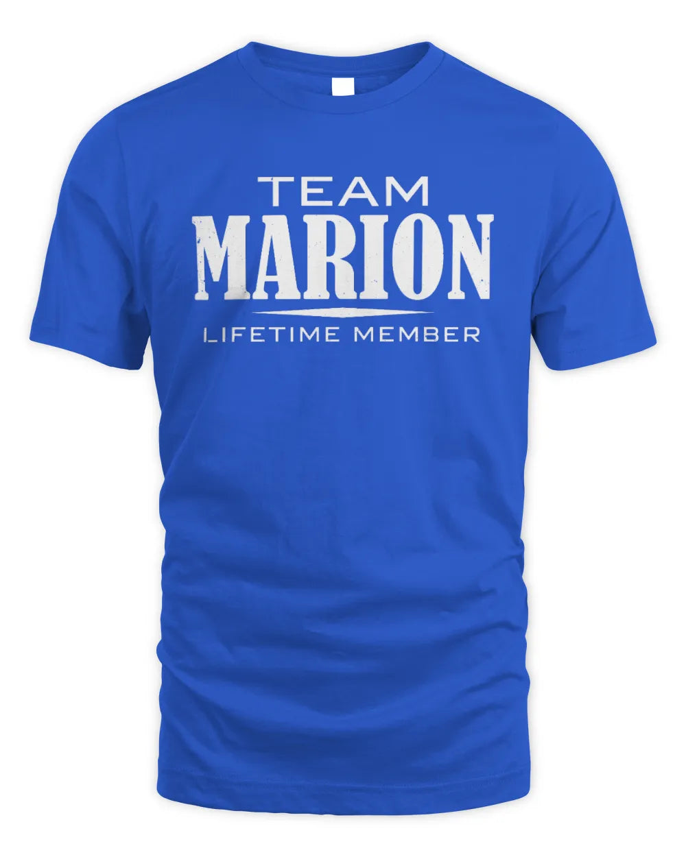 MARION BL62-K4-128 - Personalized “Team NAME Lifetime Member” - Unisex Standard T-Shirt - Royal