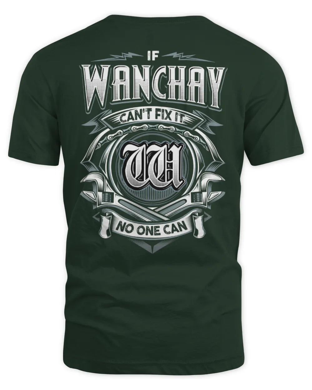 WANCHAY AP81-K4-626 - Personalized Ahmed Quote Apparel “If Ahmed Can't Fix It, No One Can” - Unisex Standard T-Shirt - Forest Green