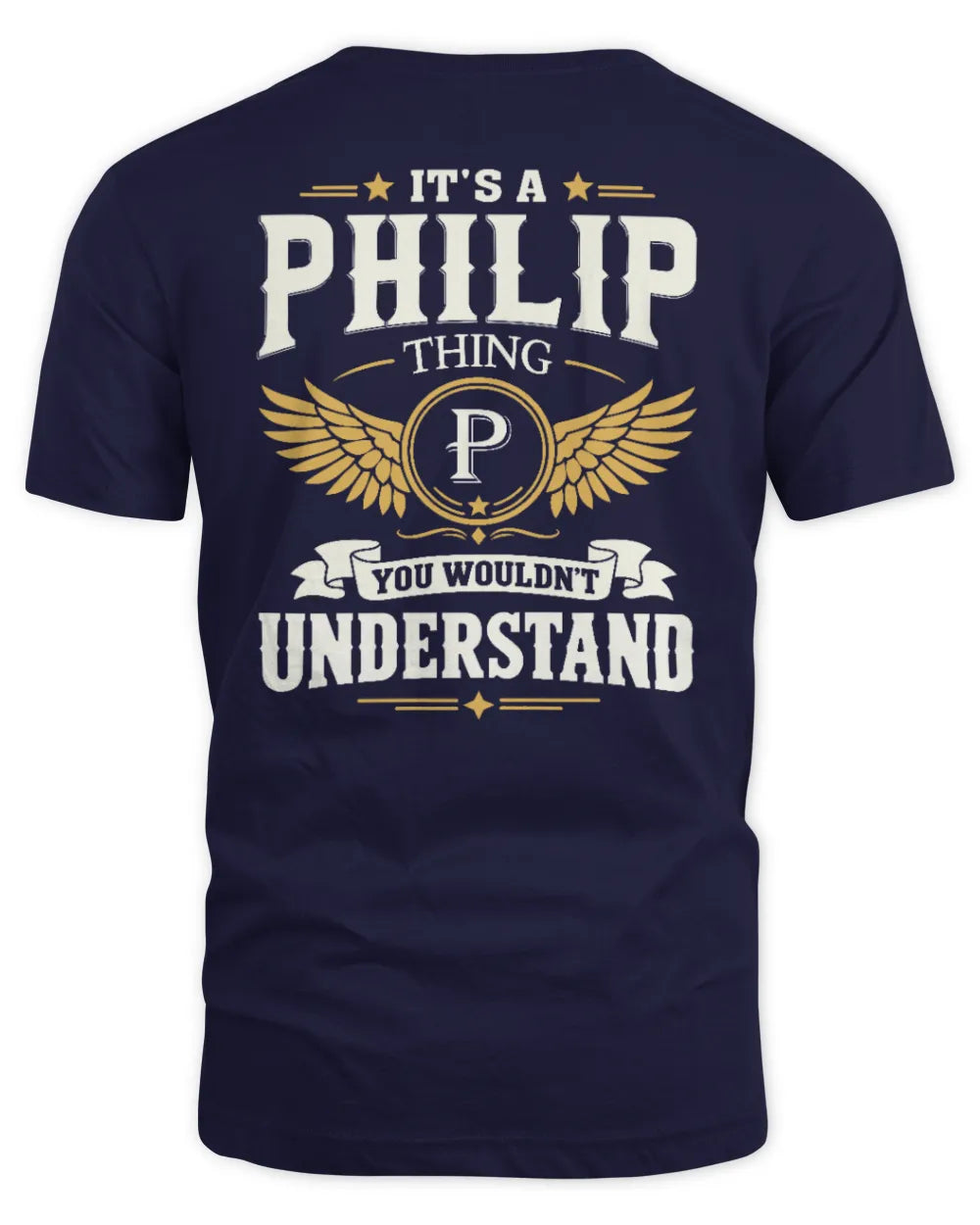 PHILIP KT06-M008 It’s a [NAME] Thing – You Wouldn’t Understand | Personalized Vintage T-Shirt - Unisex Standard T-Shirt - Navy