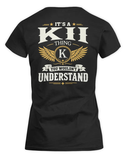 KII KT06-M008 It’s a [NAME] Thing – You Wouldn’t Understand | Personalized Vintage T-Shirt - Women's Standard T-Shirt - Black