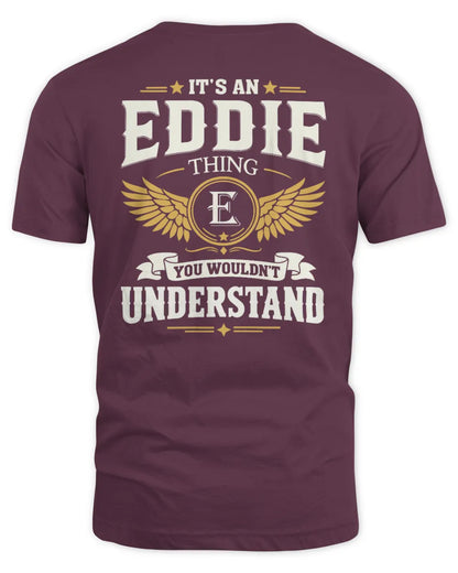 EDDIE KT06-M008 It’s a [NAME] Thing – You Wouldn’t Understand | Personalized Vintage T-Shirt - Unisex Standard T-Shirt - Maroon