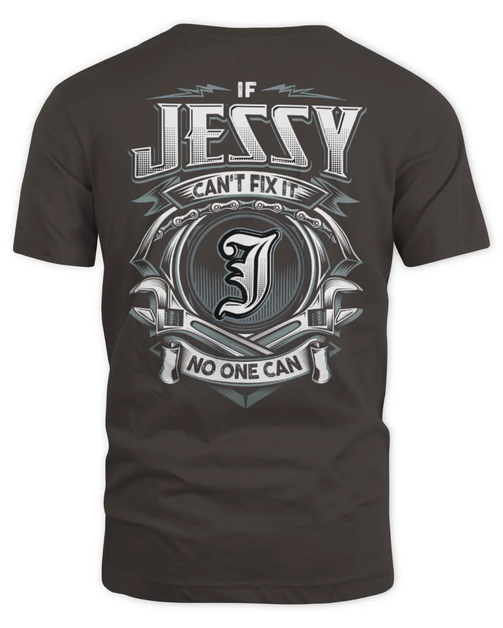 JESSY AP81-K4-626 - Personalized Ahmed Quote Apparel “If Ahmed Can't Fix It, No One Can” - Unisex Standard T-Shirt - Dark Chocolate