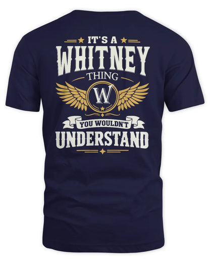 WHITNEY KT06-M008 It’s a [NAME] Thing – You Wouldn’t Understand | Personalized Vintage T-Shirt - Unisex Standard T-Shirt - Navy