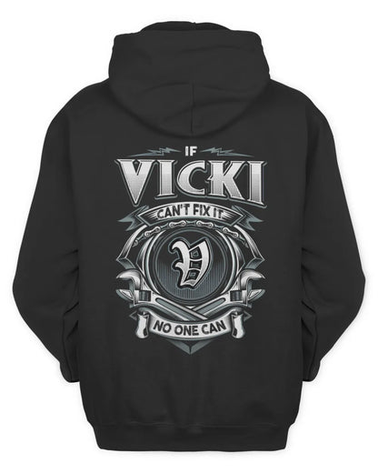 VICKI AP81-K4-626 - Personalized Ahmed Quote Apparel “If Ahmed Can't Fix It, No One Can” - Unisex Hoodie - Black