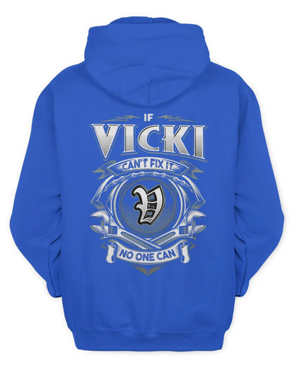 VICKI AP81-K4-626 - Personalized Ahmed Quote Apparel “If Ahmed Can't Fix It, No One Can” - Unisex Hoodie - Royal