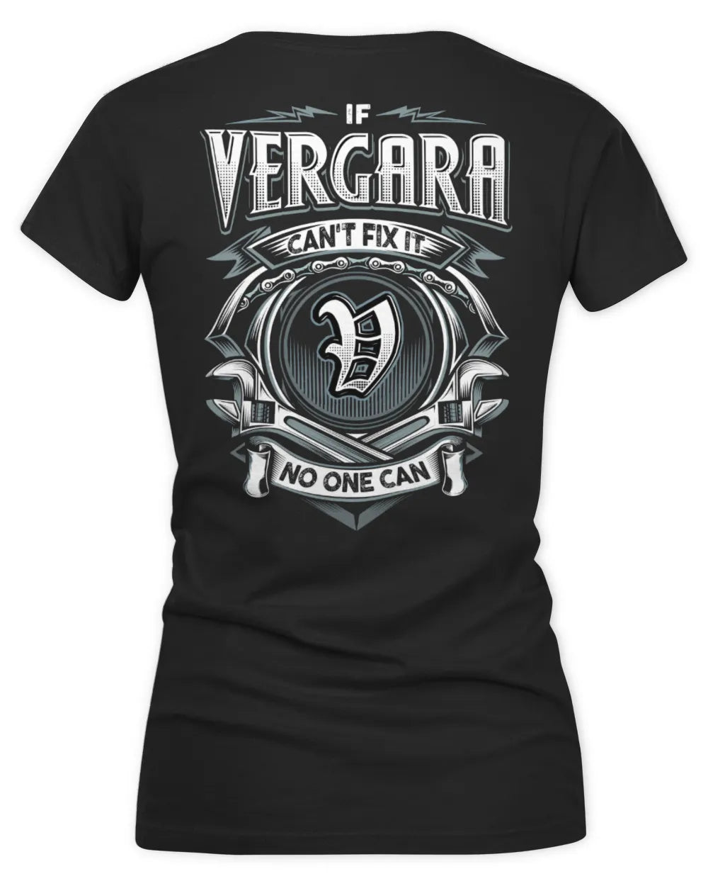 VERGARA AP81-K4-626 - Personalized Ahmed Quote Apparel “If Ahmed Can't Fix It, No One Can” - Women's V-Neck T-Shirt - Black