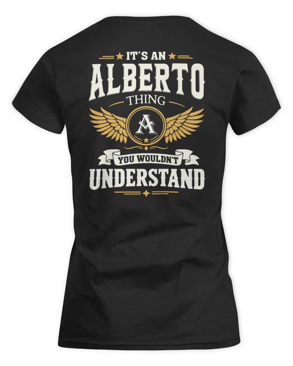 ALBERTO KT06-M008 It’s a [NAME] Thing – You Wouldn’t Understand | Personalized Vintage T-Shirt - Women's Standard T-Shirt - Black