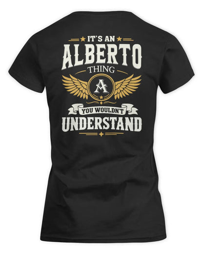 ALBERTO KT06-M008 It’s a [NAME] Thing – You Wouldn’t Understand | Personalized Vintage T-Shirt - Women's Standard T-Shirt - Black
