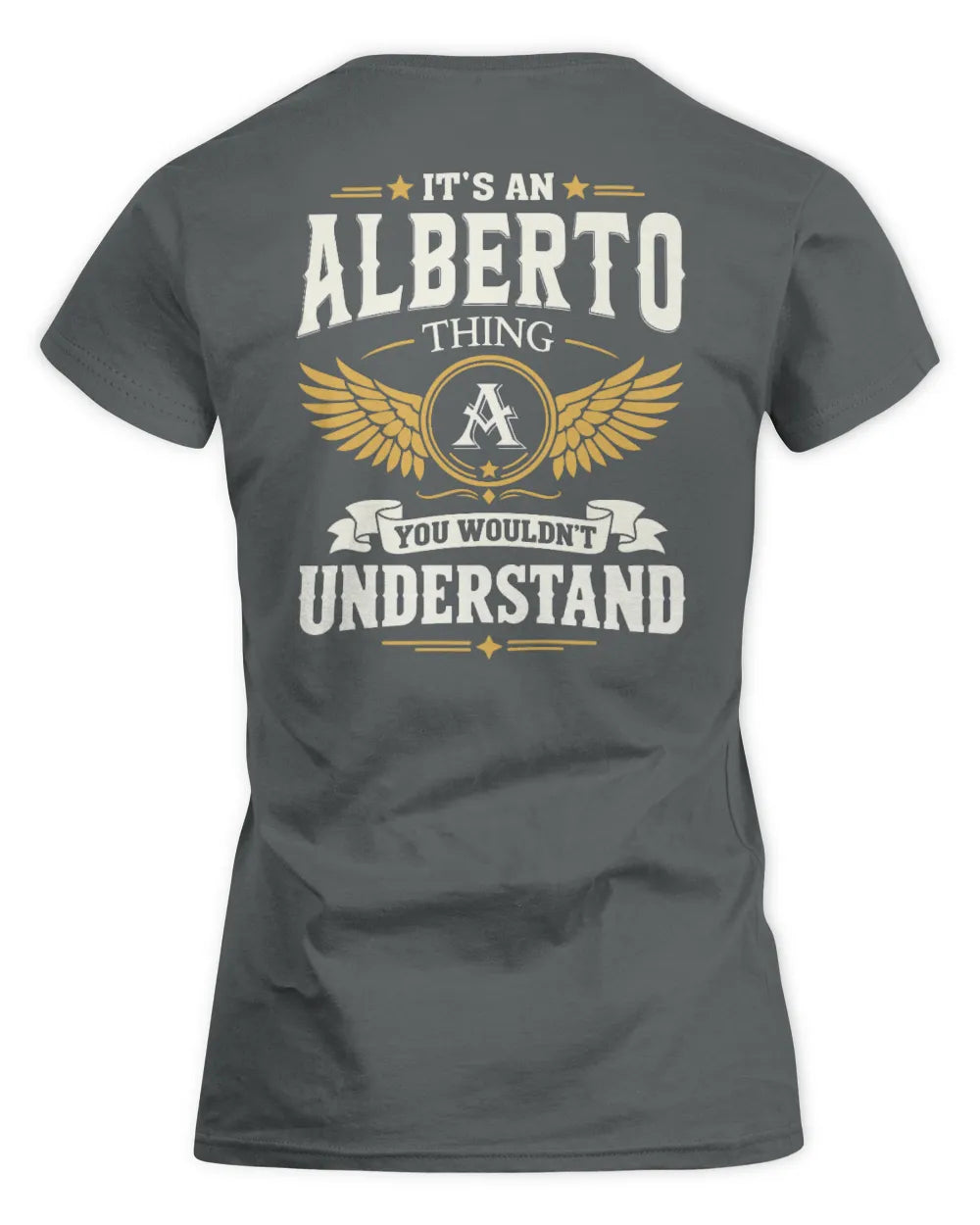 ALBERTO KT06-M008 It’s a [NAME] Thing – You Wouldn’t Understand | Personalized Vintage T-Shirt - Women's Standard T-Shirt - Charcoal