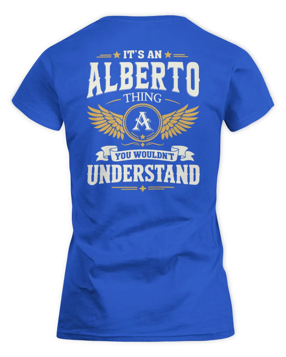 ALBERTO KT06-M008 It’s a [NAME] Thing – You Wouldn’t Understand | Personalized Vintage T-Shirt - Women's Standard T-Shirt - Royal