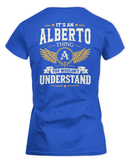ALBERTO KT06-M008 It’s a [NAME] Thing – You Wouldn’t Understand | Personalized Vintage T-Shirt - Women's Standard T-Shirt - Royal