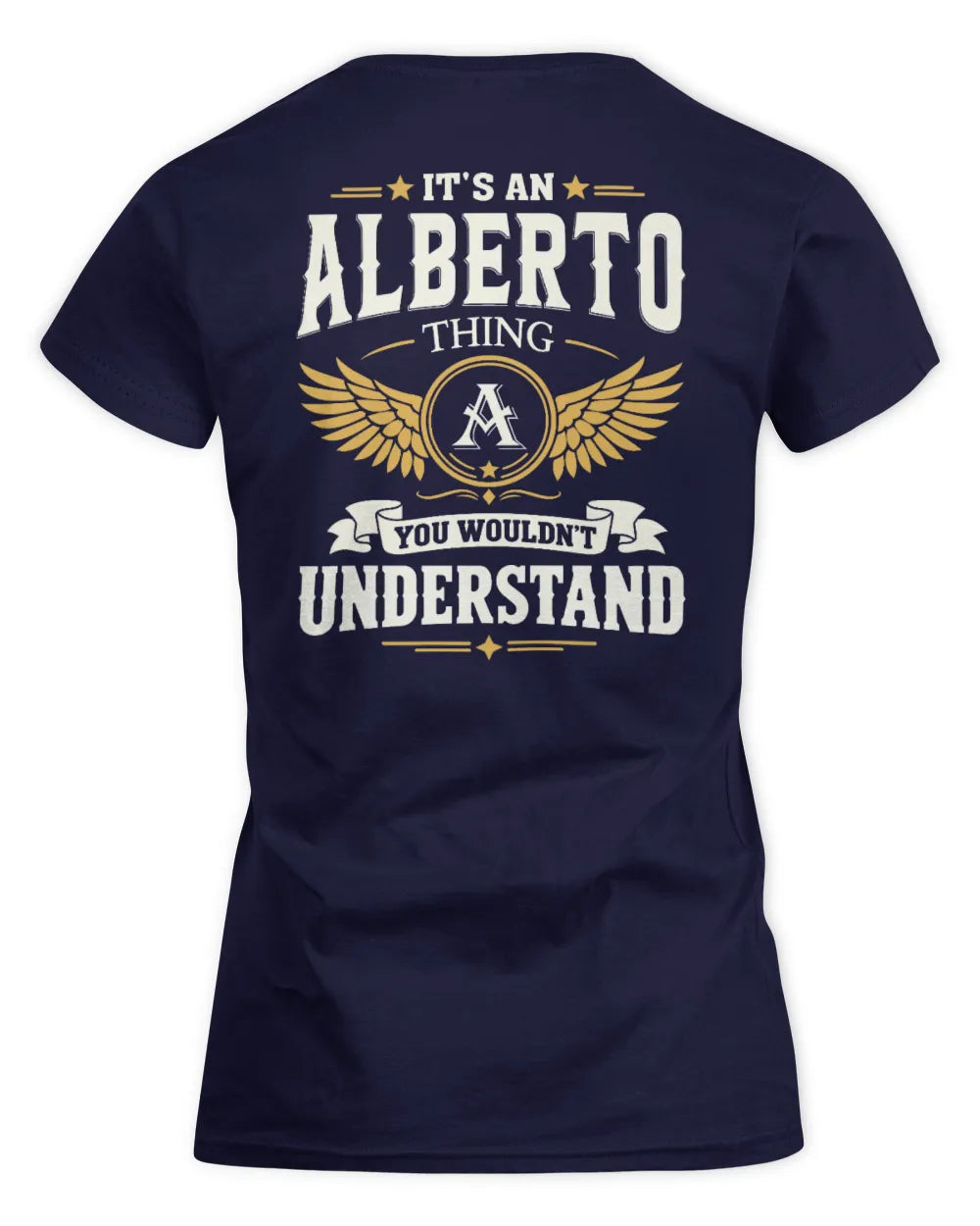 ALBERTO KT06-M008 It’s a [NAME] Thing – You Wouldn’t Understand | Personalized Vintage T-Shirt - Women's Standard T-Shirt - Navy