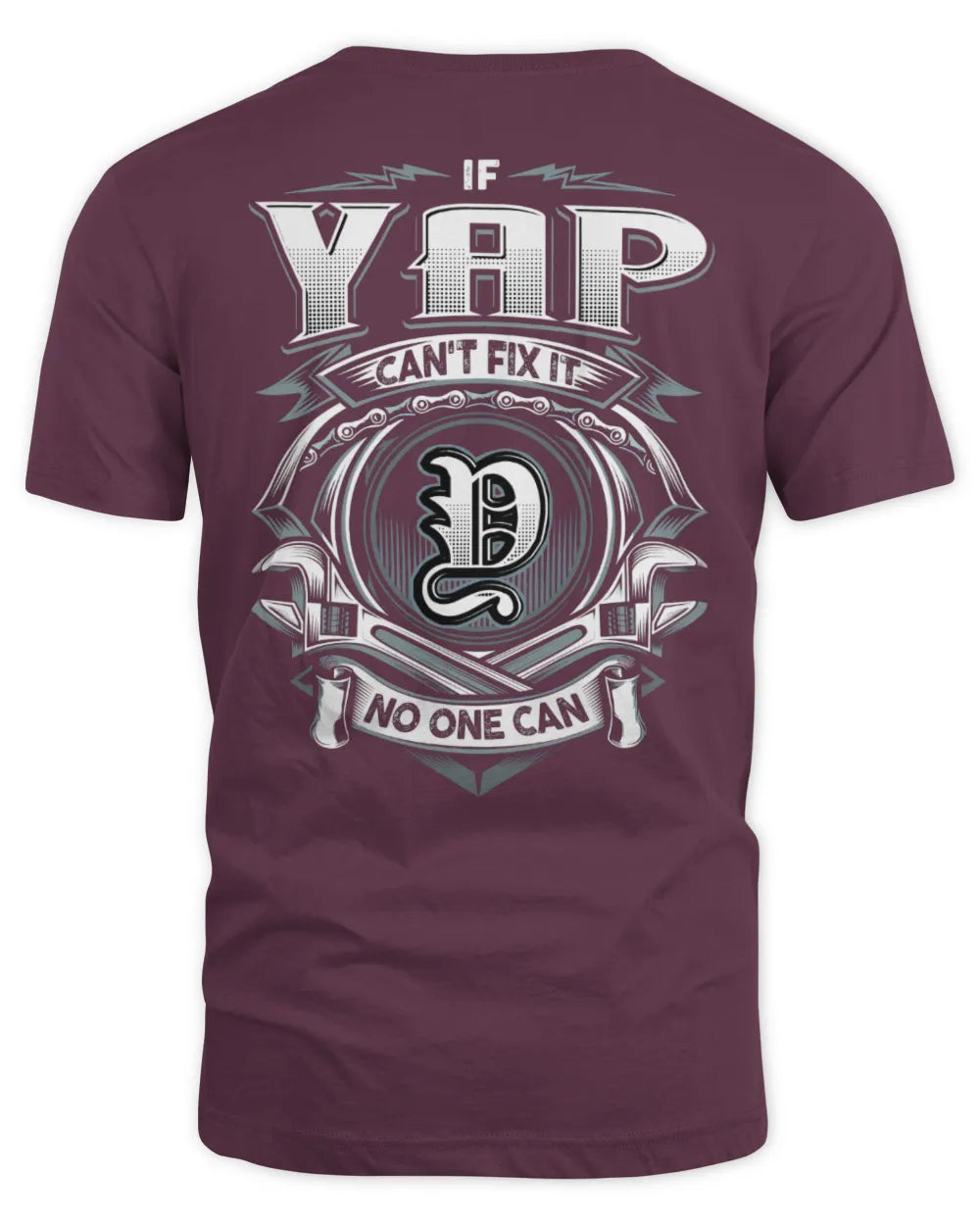 YAP AP81-K4-626 - Personalized Ahmed Quote Apparel “If Ahmed Can't Fix It, No One Can” - Unisex Standard T-Shirt - Maroon