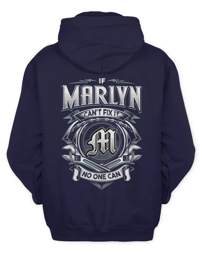 MARLYN AP81-K4-626 - Personalized Ahmed Quote Apparel “If Ahmed Can't Fix It, No One Can” - Unisex Hoodie - Navy