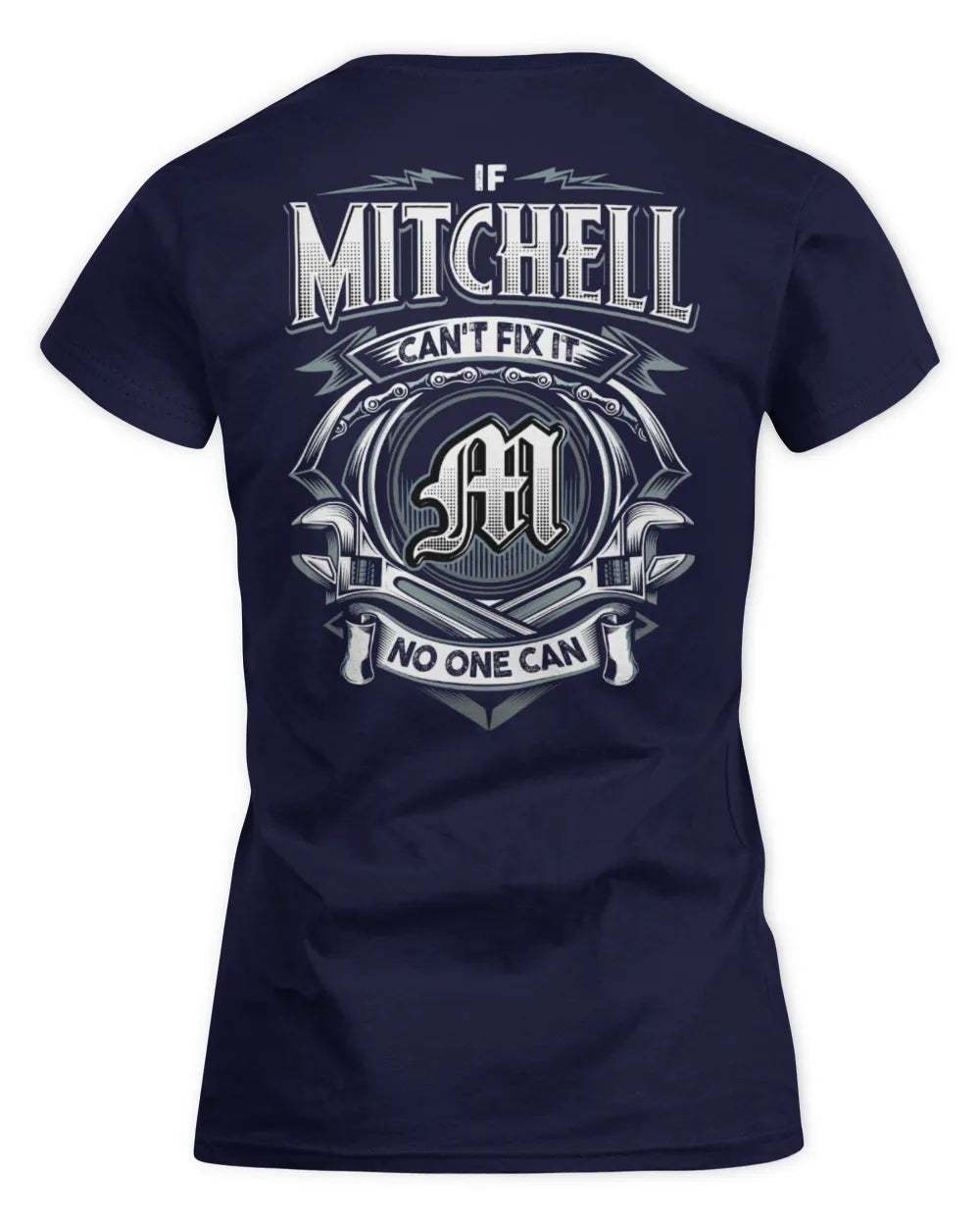 MITCHELL AP81-K4-626 - Personalized Ahmed Quote Apparel “If Ahmed Can't Fix It, No One Can” - Women's Standard T-Shirt - Navy