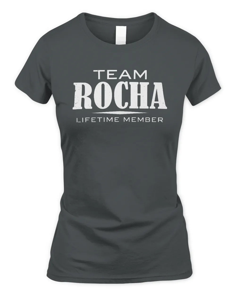 ROCHA BL62-K4-128 - Personalized “Team NAME Lifetime Member” - Women's Standard T-Shirt - Charcoal