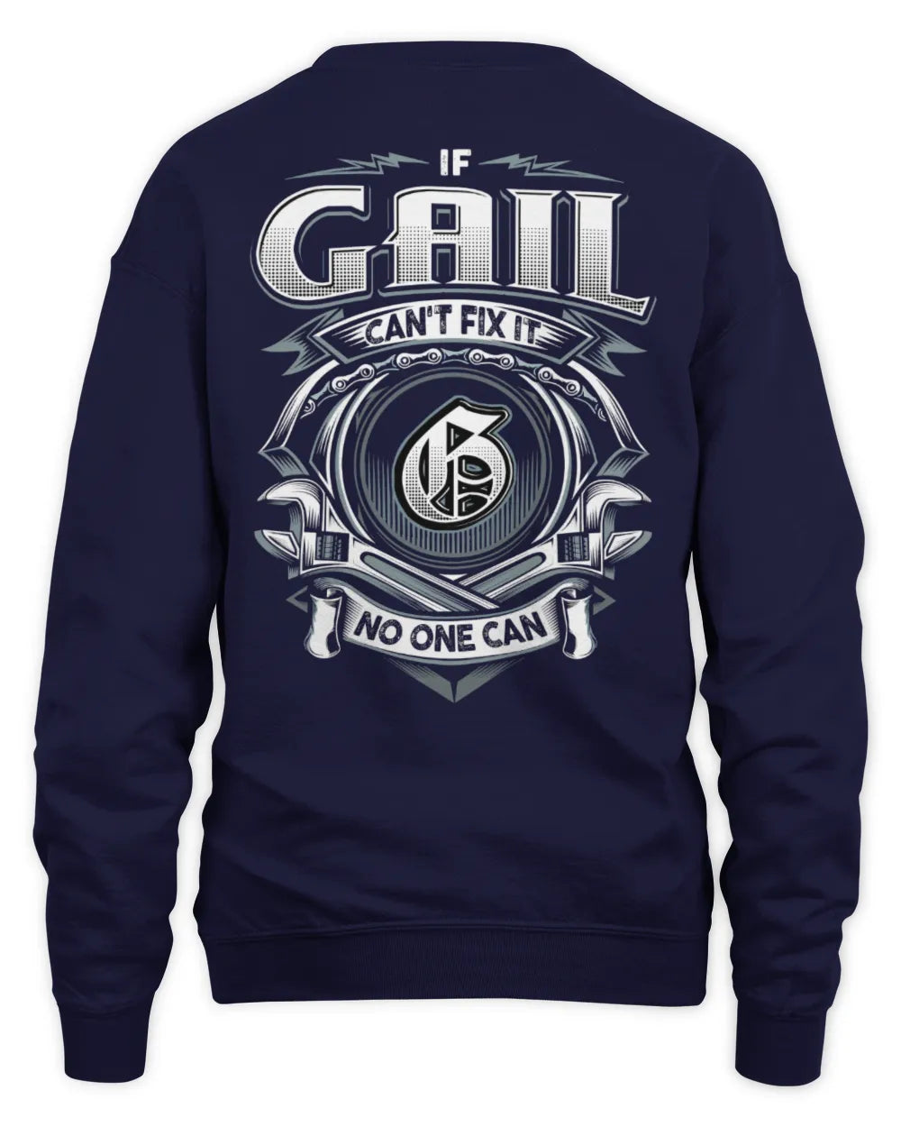 GAIL AP81-K4-626 - Personalized Ahmed Quote Apparel “If Ahmed Can't Fix It, No One Can” - Unisex Sweatshirt - Navy