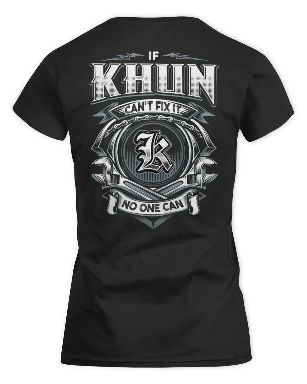 KHUN AP81-K4-626 - Personalized Ahmed Quote Apparel “If Ahmed Can't Fix It, No One Can” - Women's Standard T-Shirt - Black