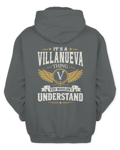 VILLANUEVA KT06-M008 It’s a [NAME] Thing – You Wouldn’t Understand | Personalized Vintage T-Shirt - Unisex Hoodie - Charcoal