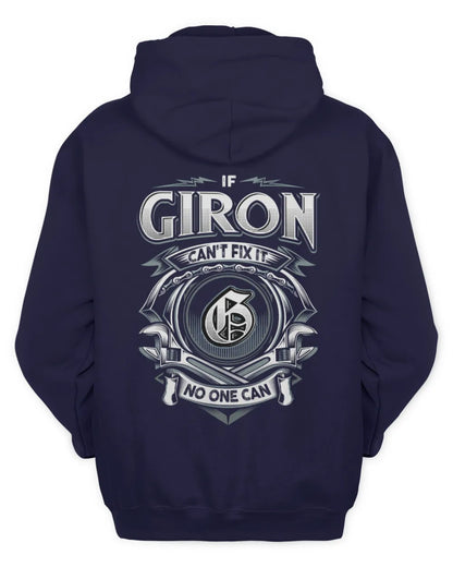 GIRON AP81-K4-626 - Personalized Ahmed Quote Apparel “If Ahmed Can't Fix It, No One Can” - Unisex Hoodie - Navy