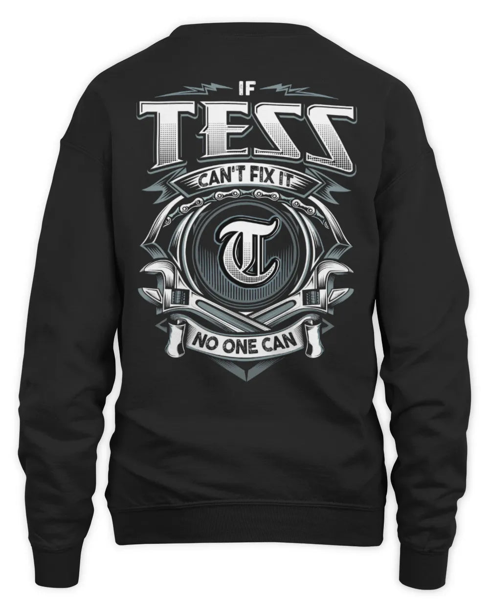 TESS AP81-K4-626 - Personalized Ahmed Quote Apparel “If Ahmed Can't Fix It, No One Can” - Unisex Sweatshirt - Black