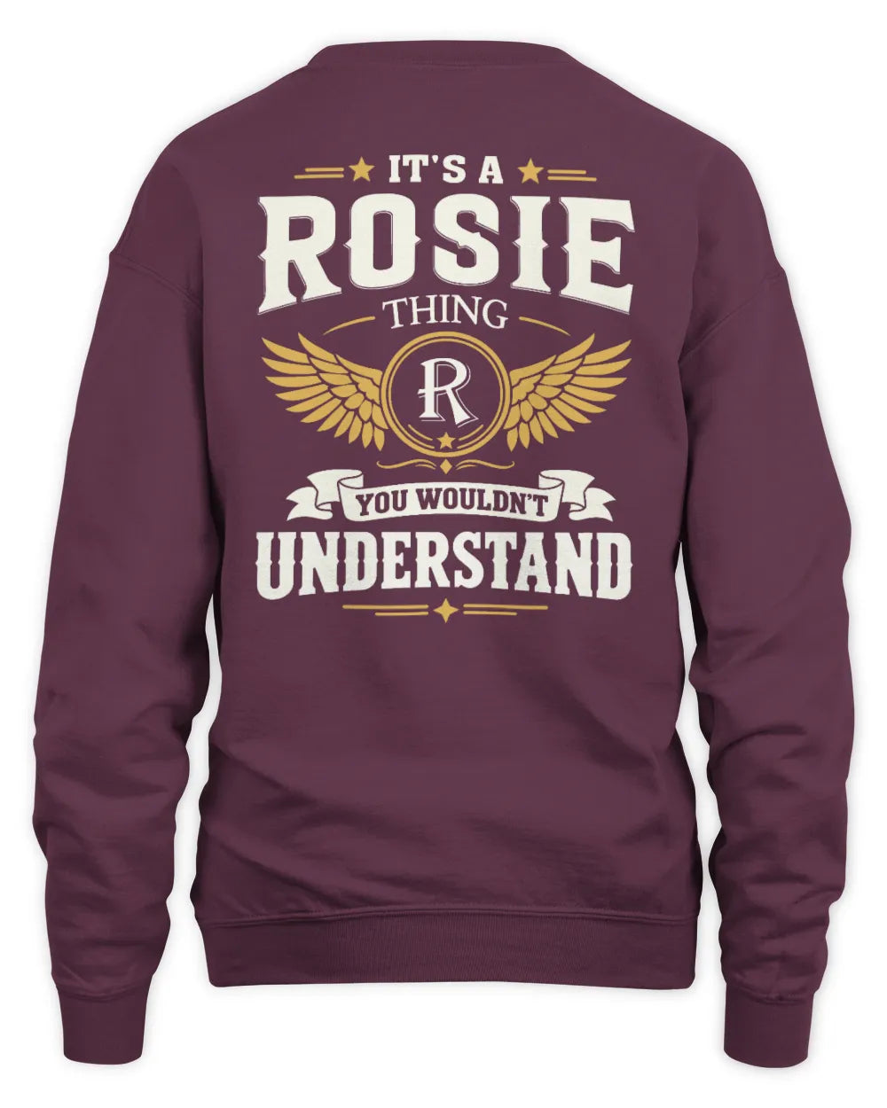 ROSIE KT06-M008 It’s a [NAME] Thing – You Wouldn’t Understand | Personalized Vintage T-Shirt - Unisex Sweatshirt - Maroon
