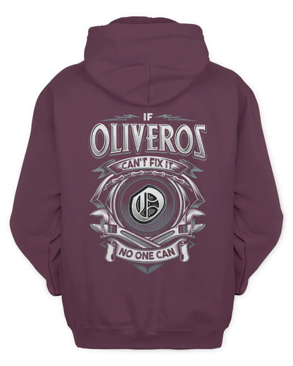 OLIVEROS AP81-K4-626 - Personalized Ahmed Quote Apparel “If Ahmed Can't Fix It, No One Can” - Unisex Hoodie - Maroon