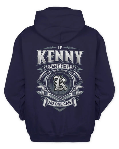 KENNY AP81-K4-626 - Personalized Ahmed Quote Apparel “If Ahmed Can't Fix It, No One Can” - Unisex Hoodie - Navy