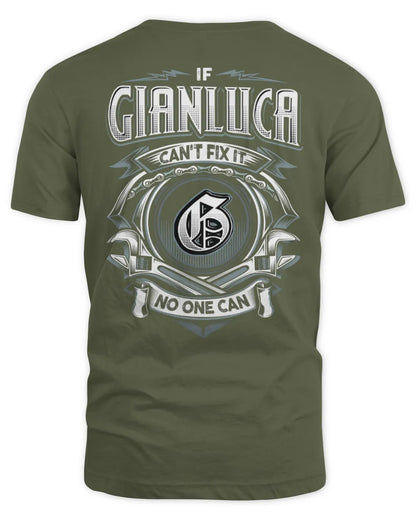 GIANLUCA AP81-K4-626 - Personalized Ahmed Quote Apparel “If Ahmed Can't Fix It, No One Can” - Unisex Standard T-Shirt - Military Green