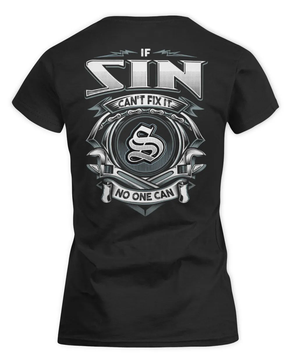SIN AP81-K4-626 - Personalized Ahmed Quote Apparel “If Ahmed Can't Fix It, No One Can” - Women's Standard T-Shirt - Black