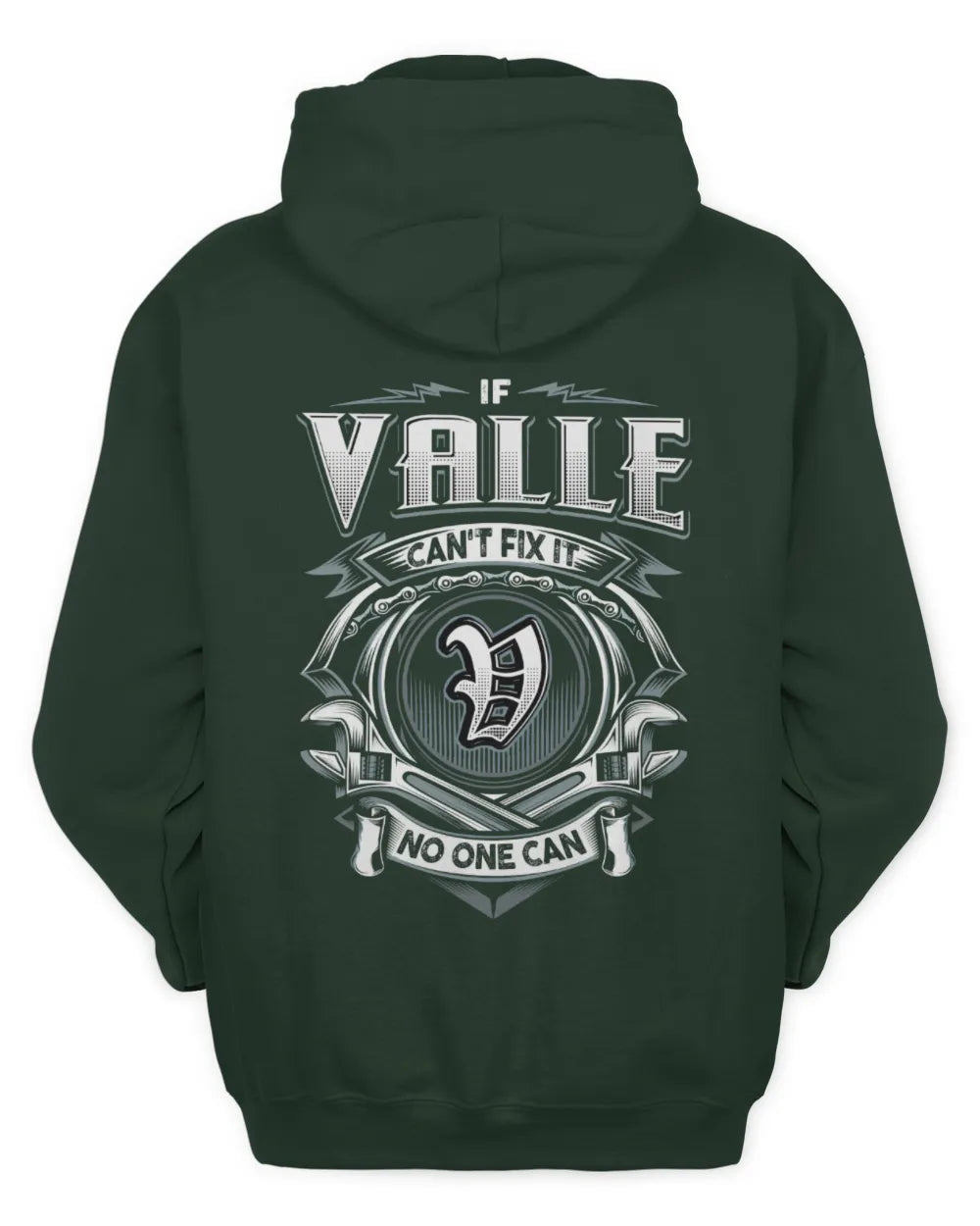 VALLE AP81-K4-626 - Personalized Ahmed Quote Apparel “If Ahmed Can't Fix It, No One Can” - Unisex Hoodie - Forest Green