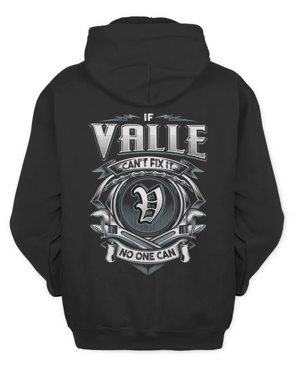 VALLE AP81-K4-626 - Personalized Ahmed Quote Apparel “If Ahmed Can't Fix It, No One Can” - Unisex Hoodie - Black
