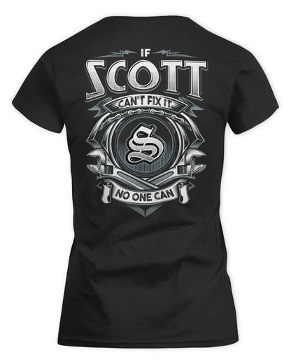 SCOTT AP81-K4-626 - Personalized Ahmed Quote Apparel “If Ahmed Can't Fix It, No One Can” - Women's Standard T-Shirt - Black
