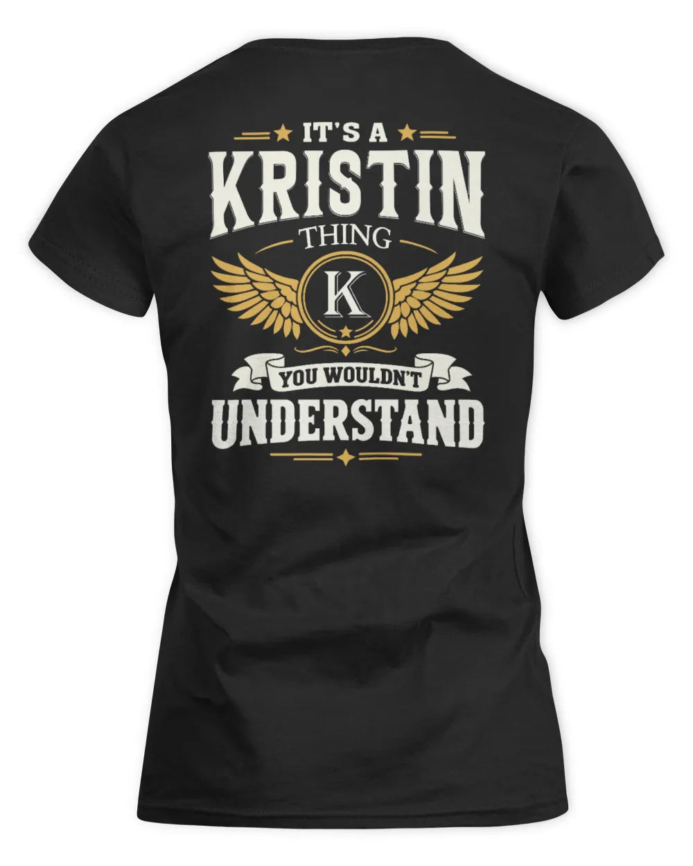 KRISTIN KT06-M008 It’s a [NAME] Thing – You Wouldn’t Understand | Personalized Vintage T-Shirt - Women's Standard T-Shirt - Black