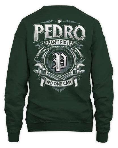 PEDRO AP81-K4-626 - Personalized Ahmed Quote Apparel “If Ahmed Can't Fix It, No One Can” - Unisex Sweatshirt - Forest Green