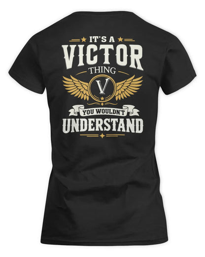 VICTOR KT06-M008 It’s a [NAME] Thing – You Wouldn’t Understand | Personalized Vintage T-Shirt - Women's Standard T-Shirt - Black