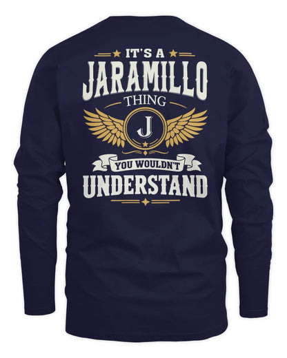 JARAMILLO KT06-M008 It’s a [NAME] Thing – You Wouldn’t Understand | Personalized Vintage T-Shirt - Men's Long Sleeved T-Shirt - Navy