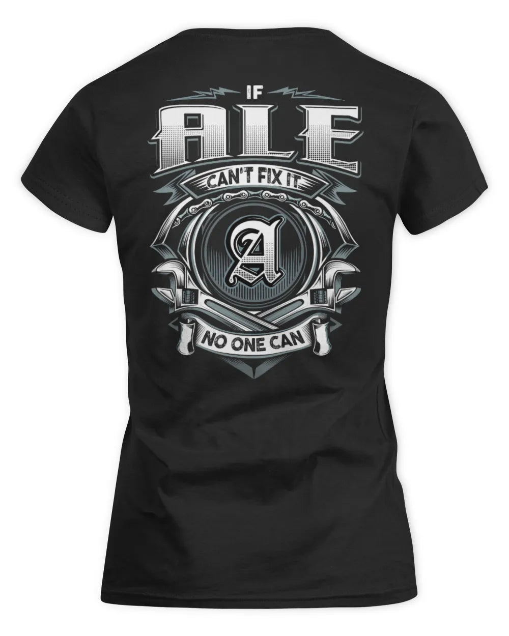 ALE AP81-K4-626 - Personalized Ahmed Quote Apparel “If Ahmed Can't Fix It, No One Can” - Women's Standard T-Shirt - Black