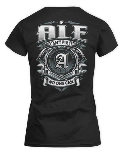 ALE AP81-K4-626 - Personalized Ahmed Quote Apparel “If Ahmed Can't Fix It, No One Can” - Women's Standard T-Shirt - Black