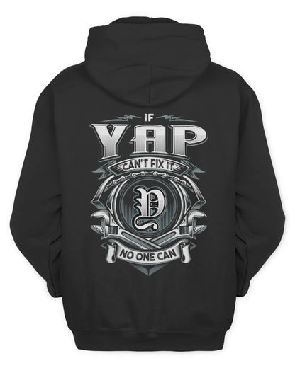 YAP AP81-K4-626 - Personalized Ahmed Quote Apparel “If Ahmed Can't Fix It, No One Can” - Unisex Hoodie - Black