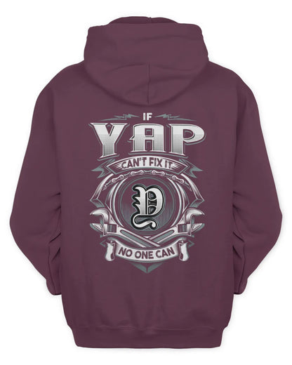 YAP AP81-K4-626 - Personalized Ahmed Quote Apparel “If Ahmed Can't Fix It, No One Can” - Unisex Hoodie - Maroon