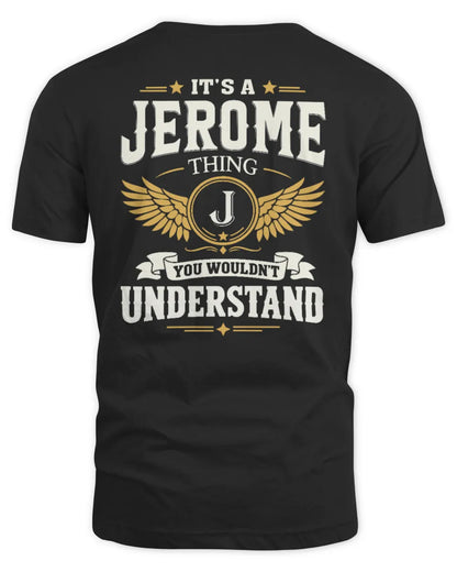 JEROME KT06-M008 It’s a [NAME] Thing – You Wouldn’t Understand | Personalized Vintage T-Shirt - Unisex Standard T-Shirt - Black