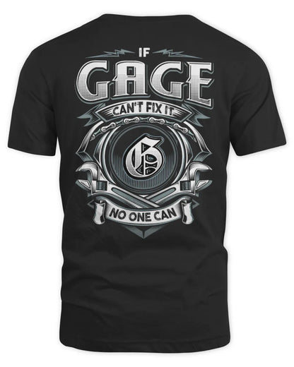 GAGE AP81-K4-626 - Personalized Ahmed Quote Apparel “If Ahmed Can't Fix It, No One Can” - Unisex Standard T-Shirt - Black