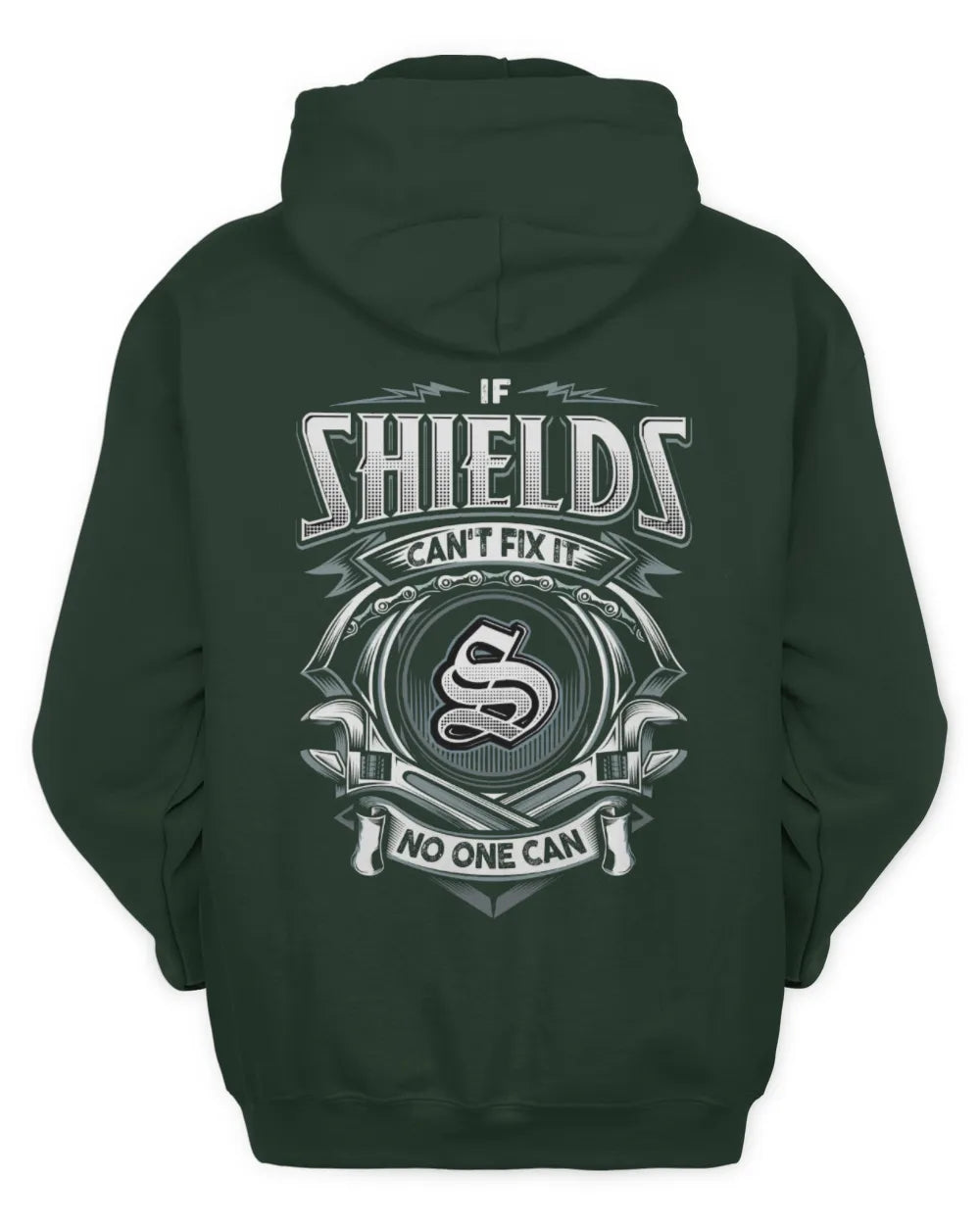 SHIELDS AP81-K4-626 - Personalized Ahmed Quote Apparel “If Ahmed Can't Fix It, No One Can” - Unisex Hoodie - Forest Green