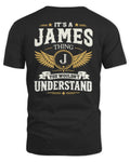 JAMES KT06-M008 It’s a [NAME] Thing – You Wouldn’t Understand | Personalized Vintage T-Shirt - Unisex Standard T-Shirt - Black