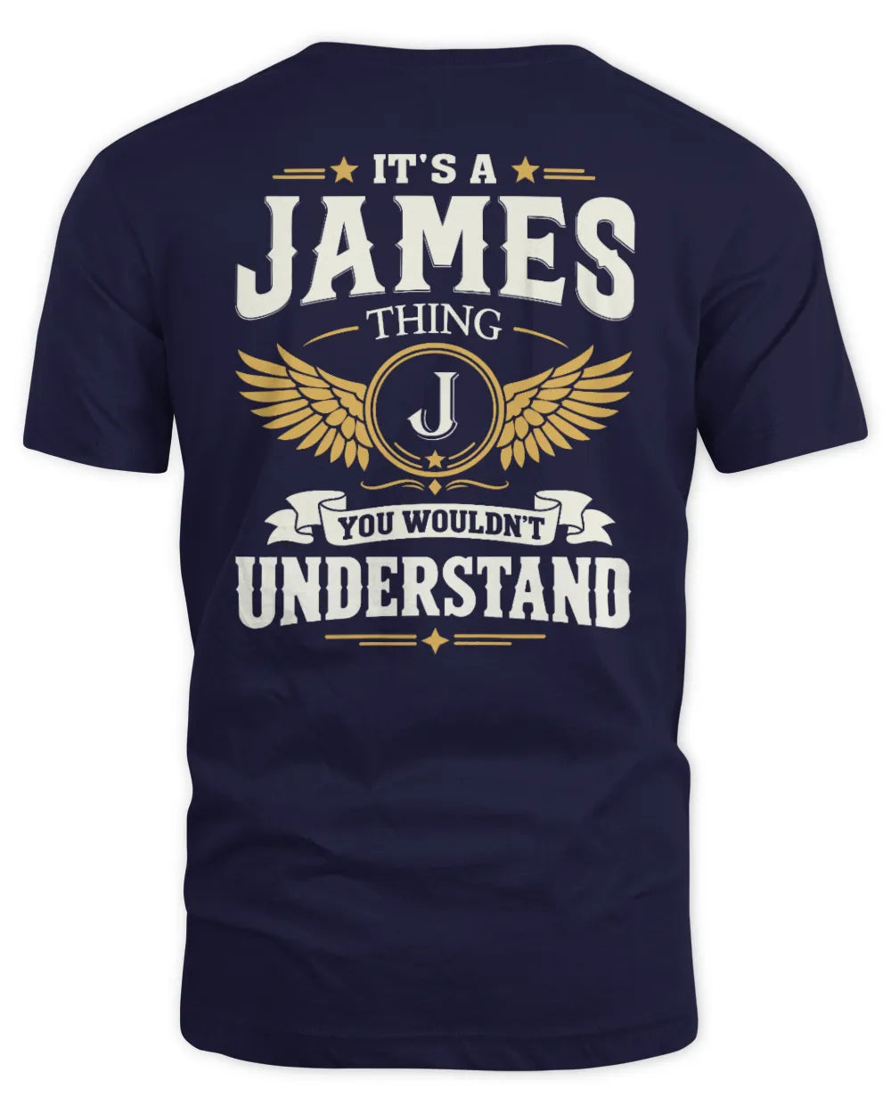 JAMES KT06-M008 It’s a [NAME] Thing – You Wouldn’t Understand | Personalized Vintage T-Shirt - Unisex Standard T-Shirt - Navy