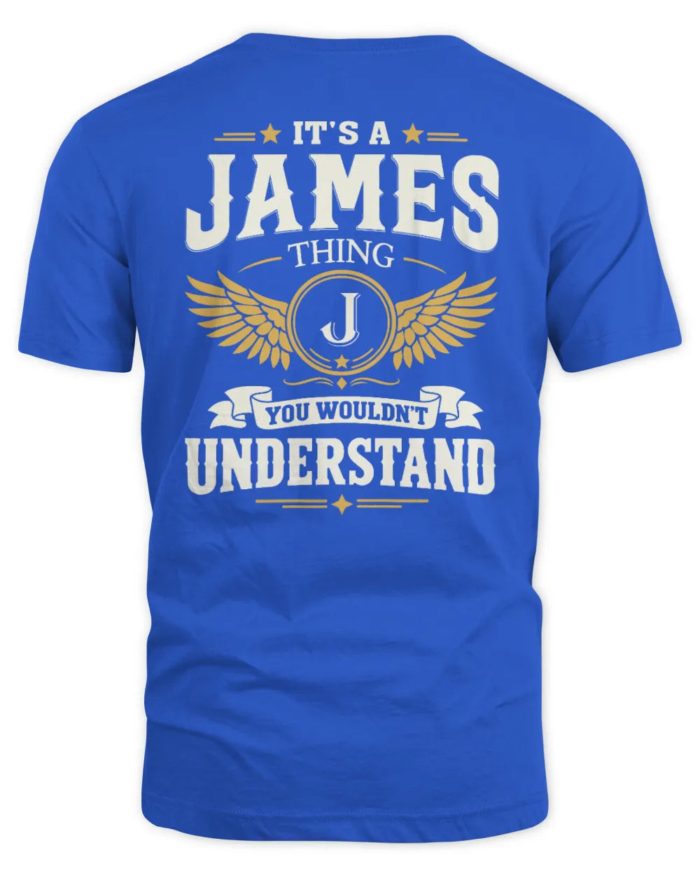 JAMES KT06-M008 It’s a [NAME] Thing – You Wouldn’t Understand | Personalized Vintage T-Shirt - Unisex Standard T-Shirt - Royal