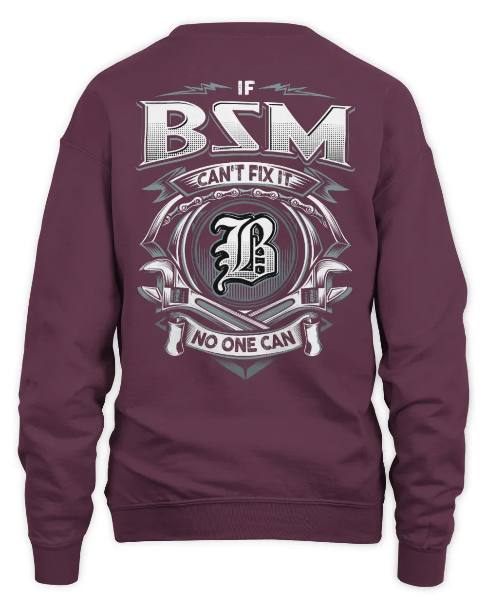 BSM AP81-K4-626 - Personalized Ahmed Quote Apparel “If Ahmed Can't Fix It, No One Can” - Unisex Sweatshirt - Maroon