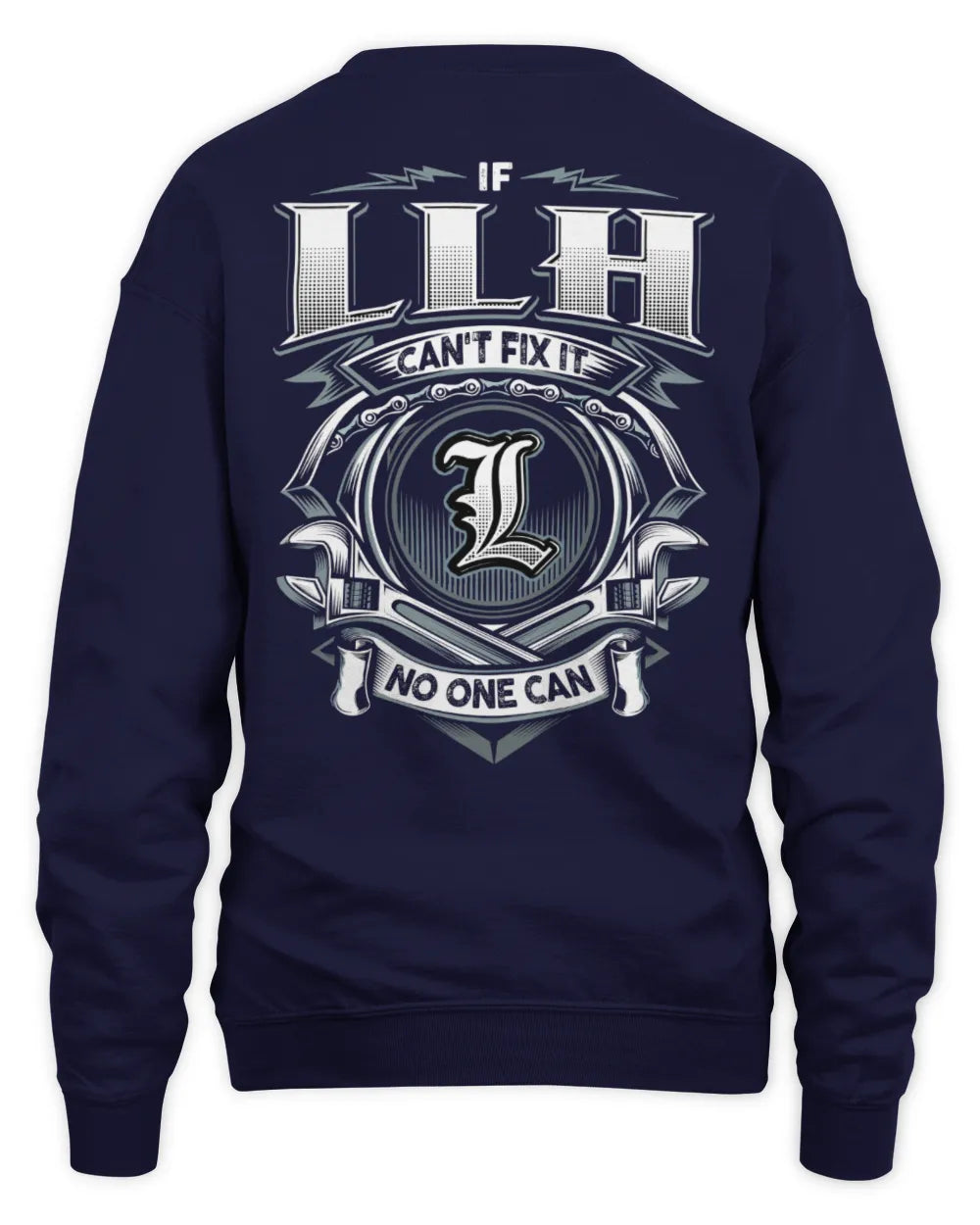 LLH AP81-K4-626 - Personalized Ahmed Quote Apparel “If Ahmed Can't Fix It, No One Can” - Unisex Sweatshirt - Navy