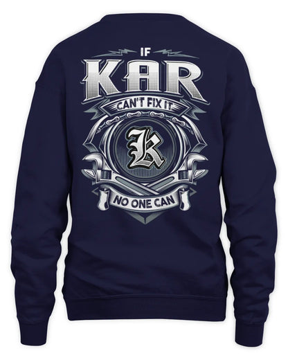 KAR AP81-K4-626 - Personalized Ahmed Quote Apparel “If Ahmed Can't Fix It, No One Can” - Unisex Sweatshirt - Navy